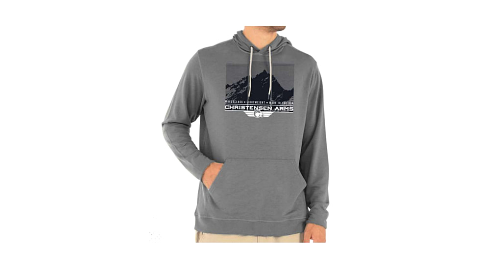 Christensen Arms Mountain Half-Tone Hoodie - Mens, Ash Gray, L, 730-CA087-30-00-101-04