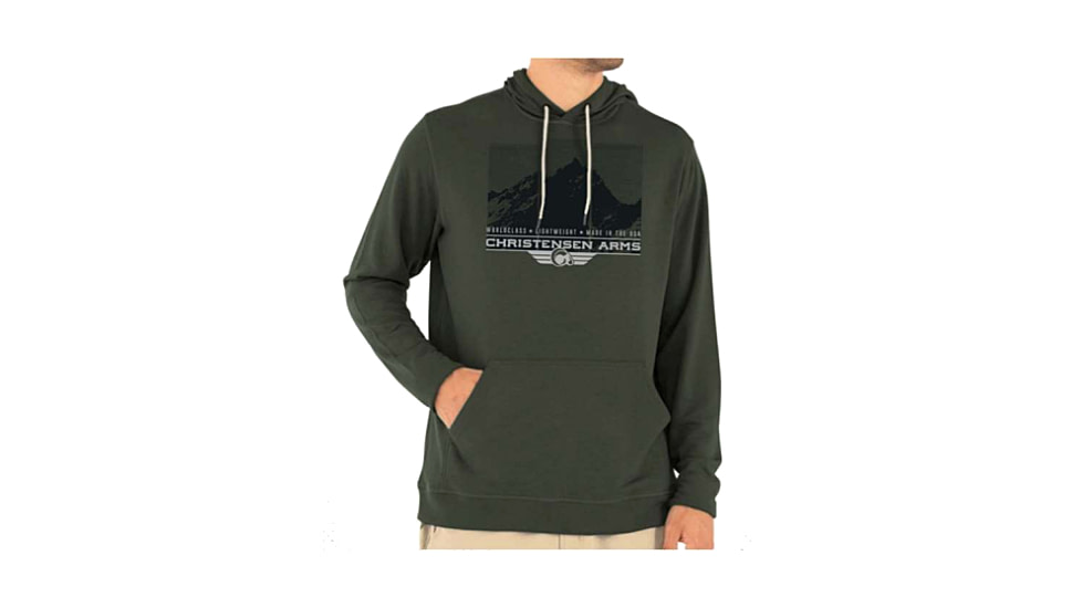 Christensen Arms Mountain Half-Tone Hoodie - Mens, Dark Olive, S, 730-CA087-30-00-201-02