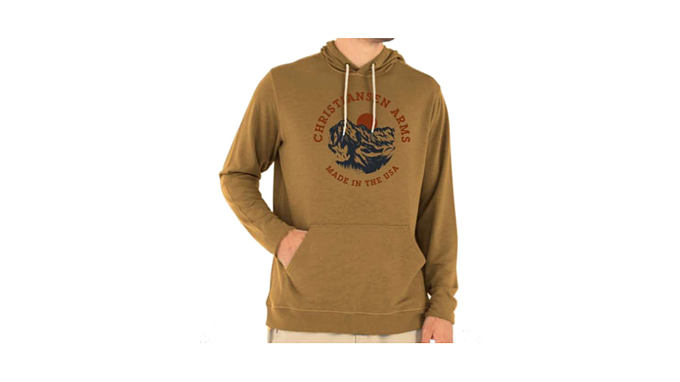Christensen Arms Mountain Sunrise Hoodie - Mens, Dark Khaki, XL, 730-CA088-30-00-600-05