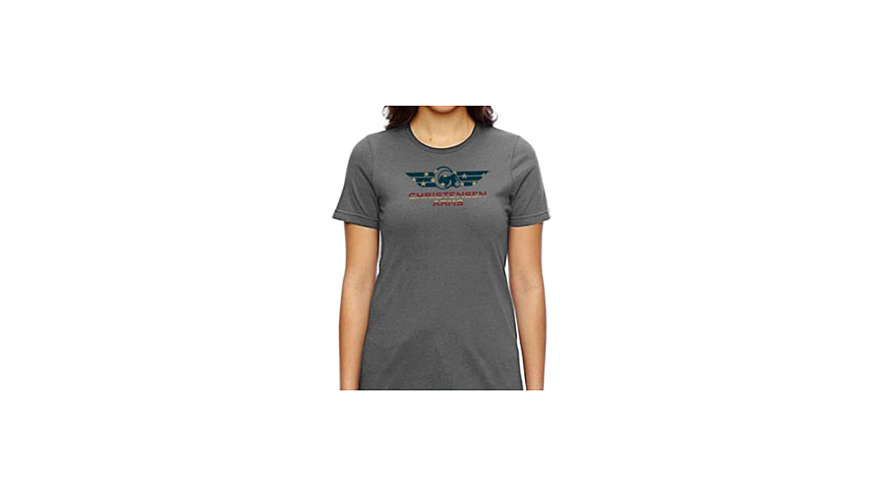 Christensen Arms Patriotic Ram Wordmark SS Tee - Womens, Gunmetal, XL, 730-CA101-40-01-108-05