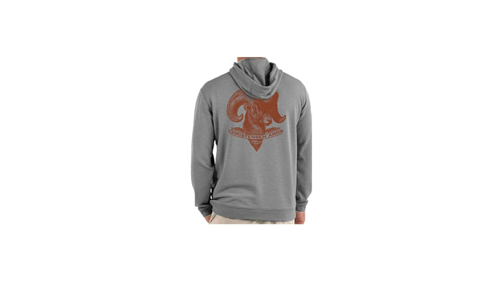 Christensen Arms Ram Graphic Hoodie - Mens, Ash Gray, L, 730-CA090-30-00-101-04