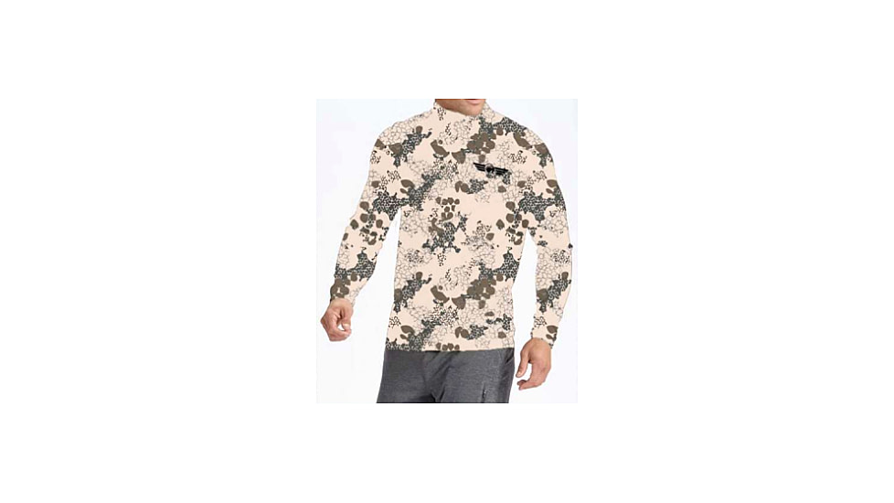 Christensen Arms Ram Logo Camo Performance LS Shirt - Mens, Desert, L, 730-CA094-90-00-303-04