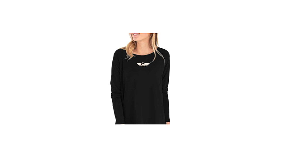 Christensen Arms Ram Logo LS Tee - Womens, Black, 2X, 730-CA111-50-01-000-06