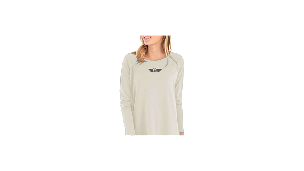 Christensen Arms Ram Logo LS Tee - Womens, Khaki, L, 730-CA111-50-01-602-04