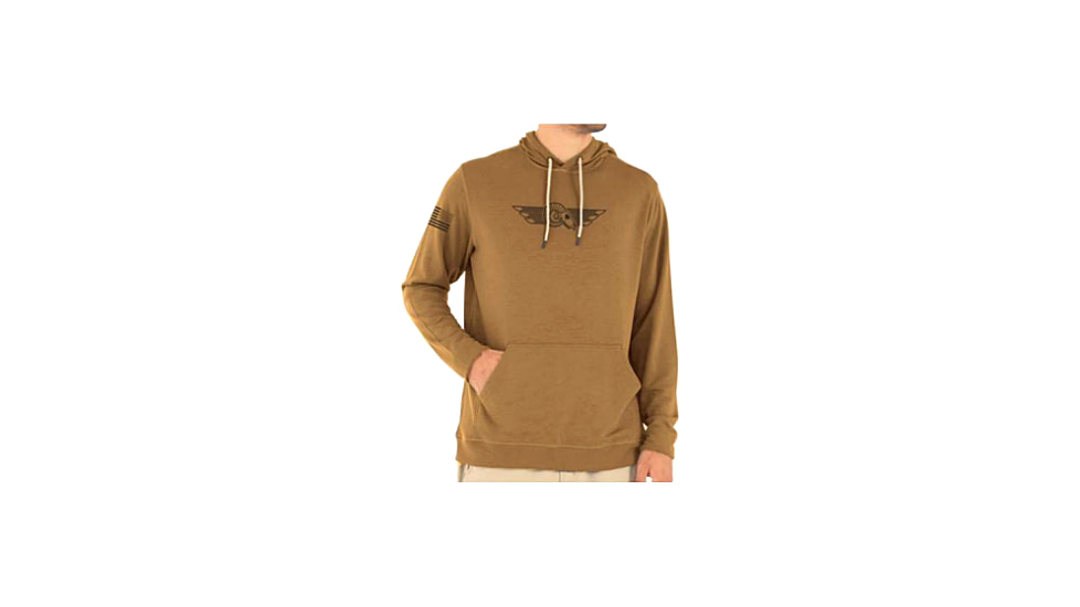 Christensen Arms Ram Skull Hoodie - Mens, Dark Khaki, L, 730-CA091-30-00-600-04
