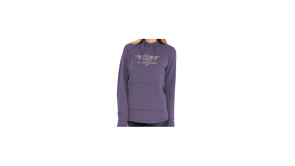 Christensen Arms Ram Skull Wordmark Hoodie - Womens, Lavender, M, 730-CA120-30-01-900-03