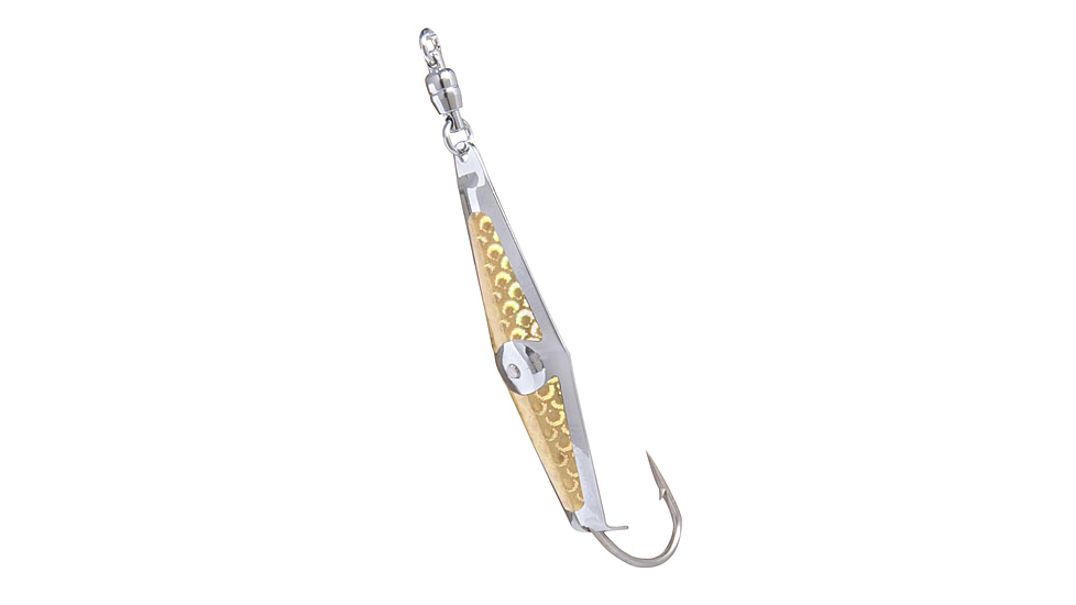 Clarkspoon Spoon, Squid #1, Silver/Gold flash - with ball bearing swivel, 1BB-GLDF