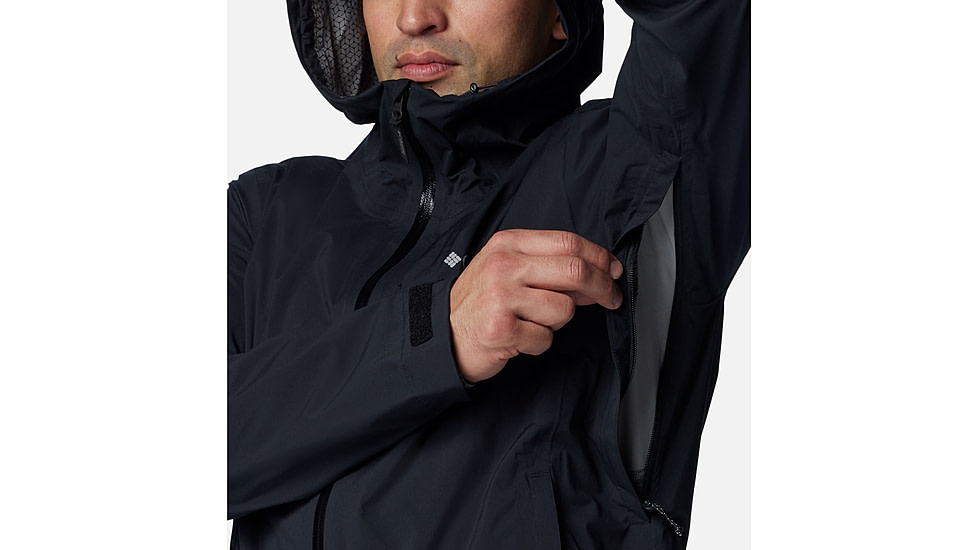 Columbia Ampli-Dry II Shell Jacket - Mens, Black, Extra Large, 2071061010-XL