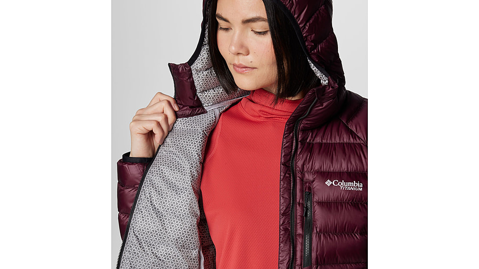 Columbia Arctic Crest Down Hooded Jacket - Womens, Moonvista, Extra Small, 2086071607-XS
