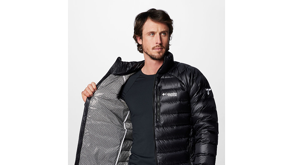 Columbia Arctic Crest Down Jacket - Mens, Black, Medium, 2088781010-M