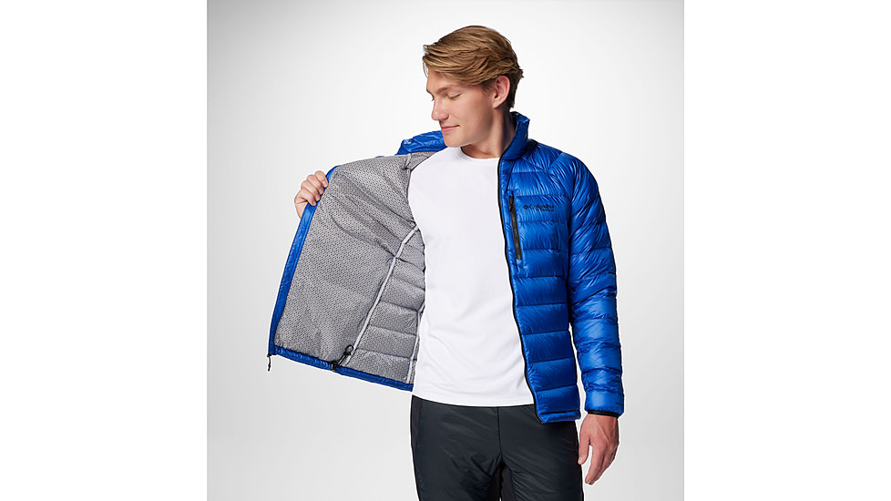 Columbia Arctic Crest Down Jacket - Mens, Mountain Blue, Medium, 2088781433-M