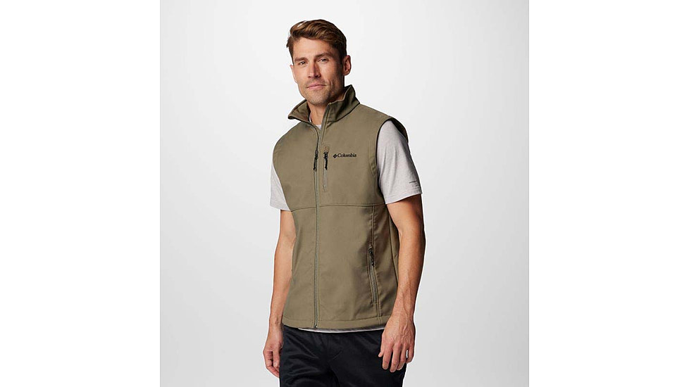 Columbia Ascender II Softshell Vest - Mens, Stone Green, Medium, 2090471-398-M