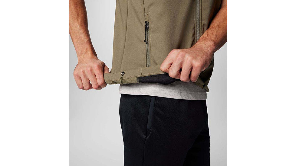 Columbia Ascender II Softshell Vest - Mens, Stone Green, Medium, 2090471-398-M