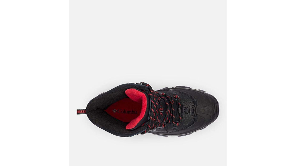 Columbia Bugaboot III Boots - Mens, Black/Bright Red, 9 US, 1791221-012-9