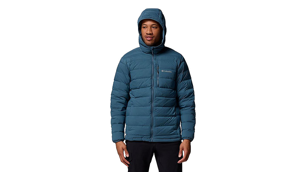 Columbia Drift Peak Stretch Down Hooded Jacket - Mens