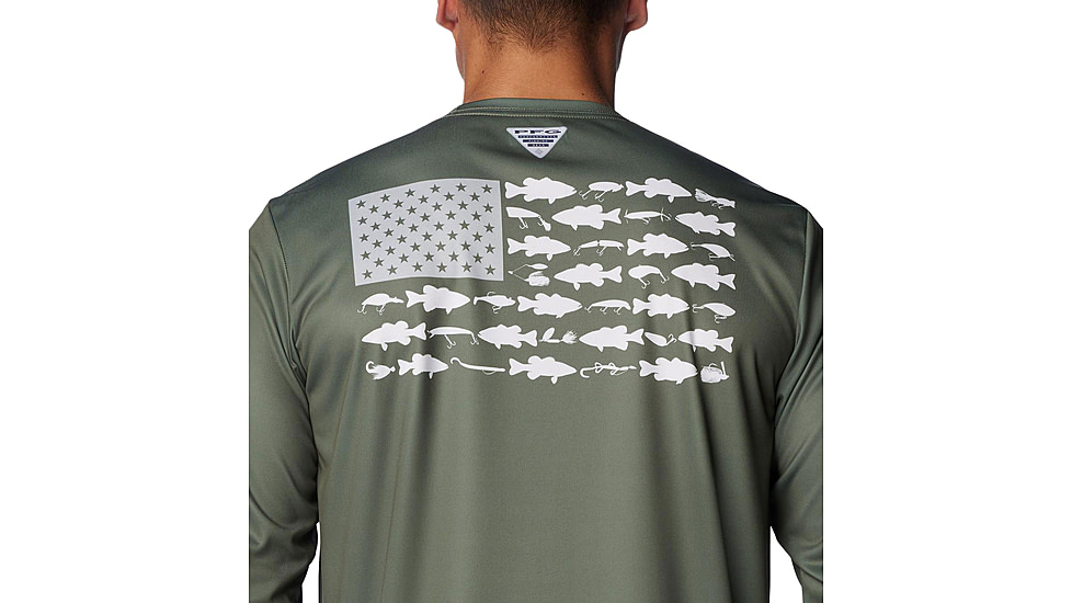 Columbia Terminal Tackle PFG Fish Flag Long Sleeve - Mens