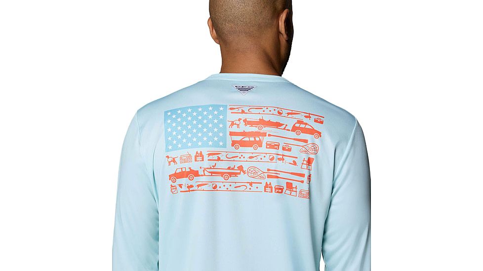 Columbia Terminal Tackle PFG Fish Flag Long Sleeve - Mens