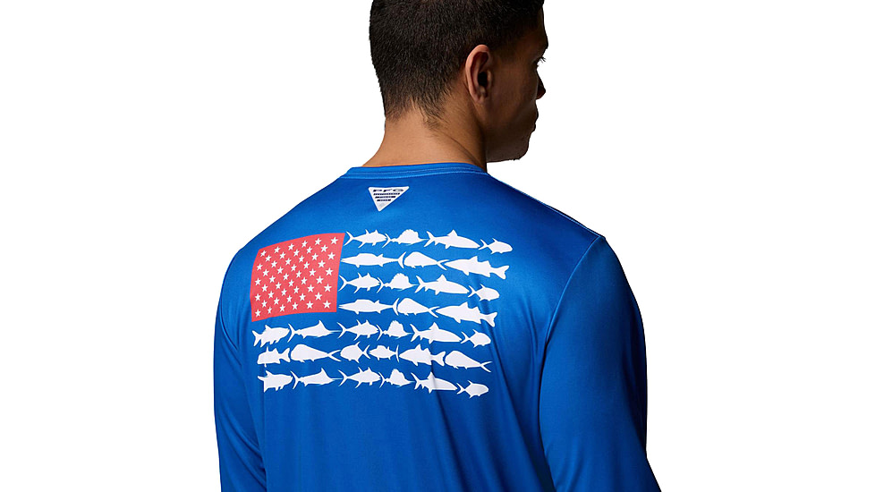 Columbia Terminal Tackle PFG Fish Flag Long Sleeve - Mens