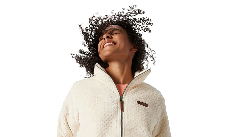 Columbia Fire Side II Sherpa Full Zip Fleece - Womens, Chalk, Medium, 1819791191ChalkM