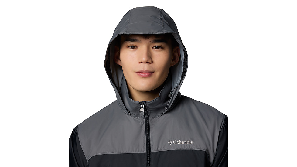 Columbia Glennaker Lake II Rain Jacket - Mens, Black/City Grey, XL, 2089791-012-XL