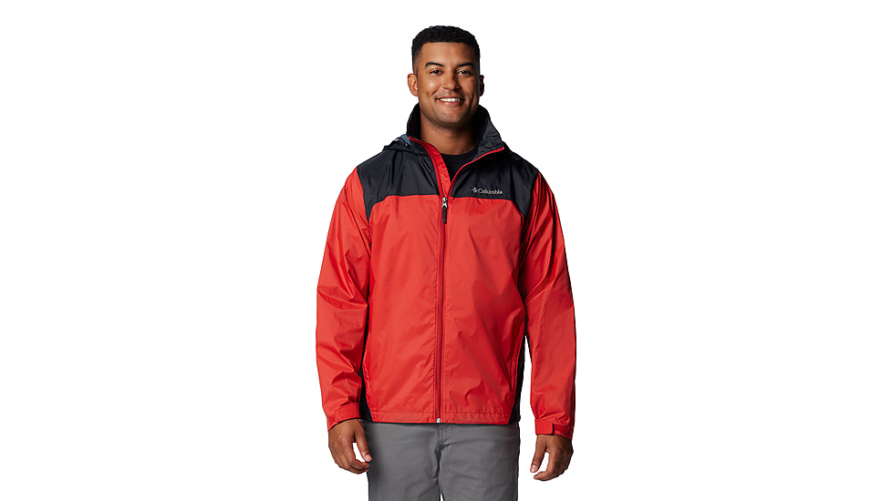 Columbia Glennaker Lake II Rain Jacket - Mens, Sail Red/Black, S, 2089791-698-S