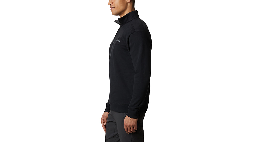 Columbia Hart Mountain II Half Zip Sweatshirt - Mens, Black, S, 1411621-010-S