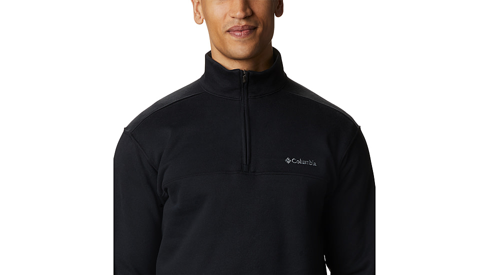 Columbia Hart Mountain II Half Zip Sweatshirt - Mens, Black, S, 1411621-010-S