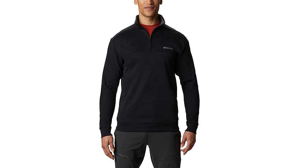 Columbia Hart Mountain II Half Zip Sweatshirt - Mens, Black, S, 1411621-010-S
