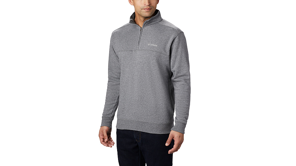 Columbia Hart Mountain II Half Zip Sweatshirt - Mens, Charcoal Heather, XXL, 1411621-030-XXL