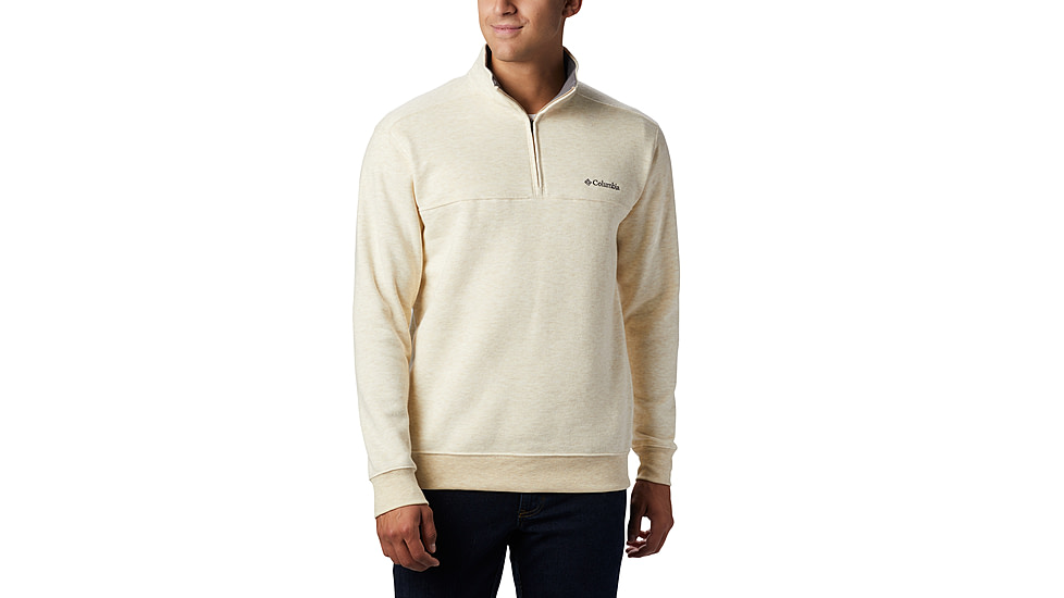 Columbia Hart Mountain II Half Zip Sweatshirt - Mens, Oatmeal Heather, XXL, 1411621-242-XXL
