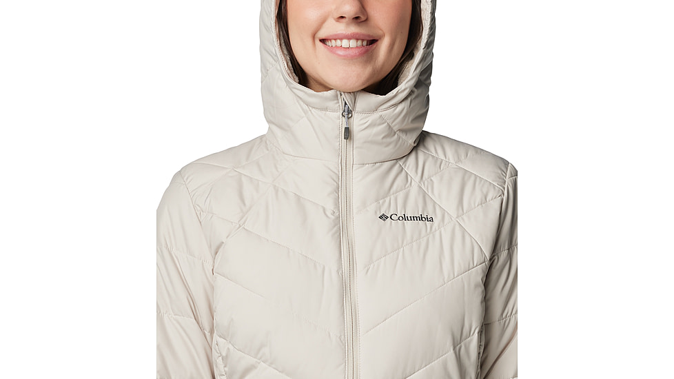 Columbia Heavenly Hooded Jacket - Womens, Dark Stone, L, 1738151-278-L