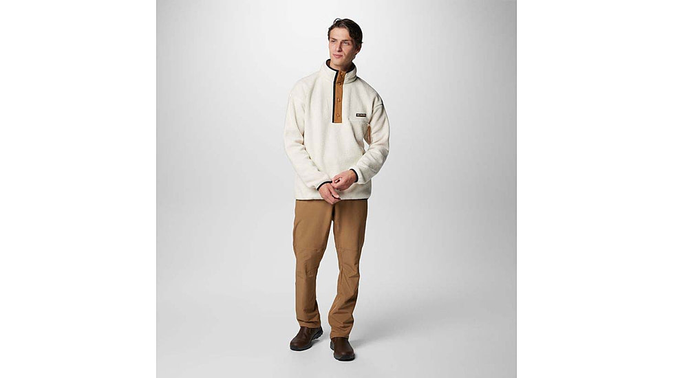 Columbia Helvetia II Half Snap Fleece Pullover - Mens, Chalk, Large, 2090891-191-L