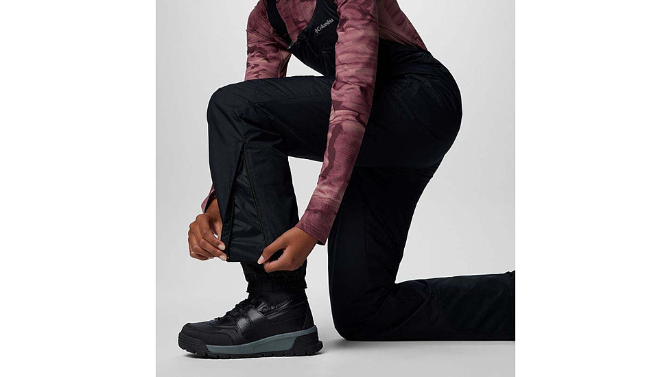 Columbia Iceventure II Bib - Womens, Black Dobby, Large/Short, 2085921-010-L-S