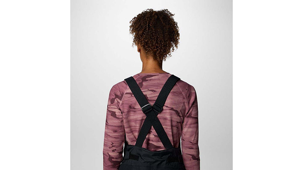 Columbia Iceventure II Bib - Womens, Black Dobby, Large/Short, 2085921-010-L-S