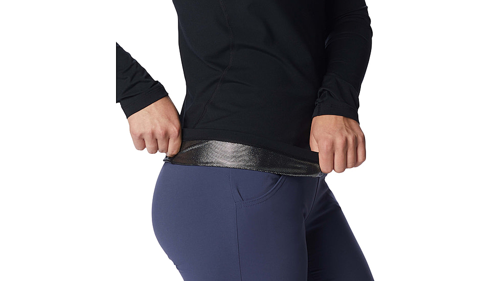 Columbia Midweight Stretch Long Sleeve Top - Womens, Black, Medium, 1639021-011-M