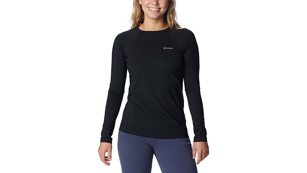 Columbia Midweight Stretch Long Sleeve Top - Womens, Black, Medium, 1639021-011-M