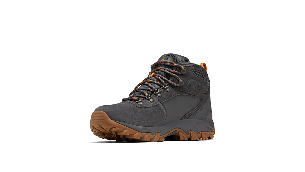 Columbia Newton Ridge Plus II Suede Waterproof Hiking Boot - Mens, Dark Grey/Gold, 11.5, 1746411-091-11.5