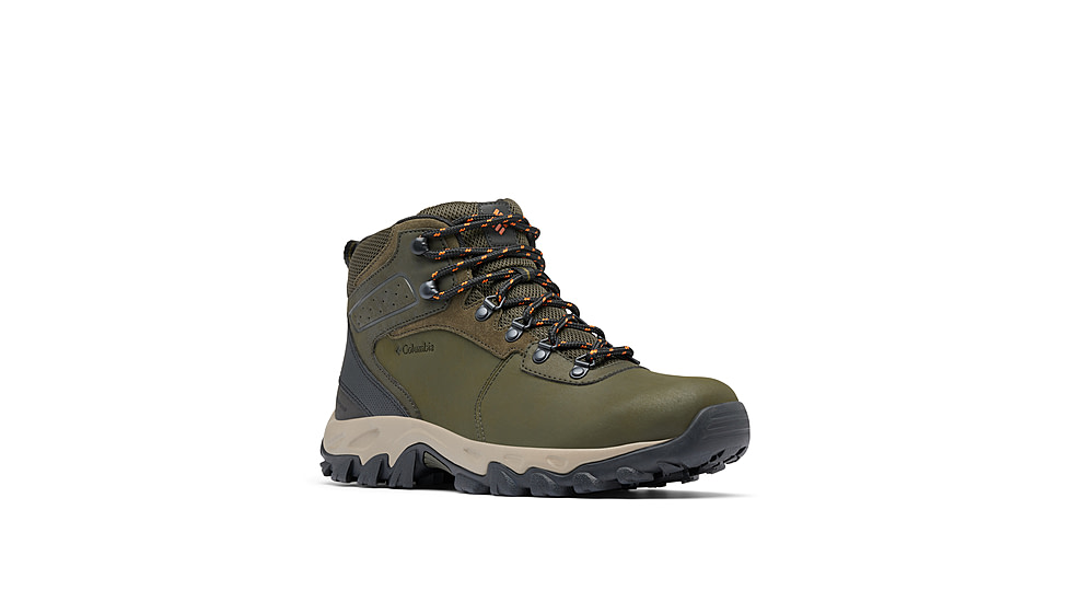 Columbia Newton Ridge Plus II Waterproof Hiking Boot - Mens, Deep Olive/Desert Sun, 10, 1594731-315-10