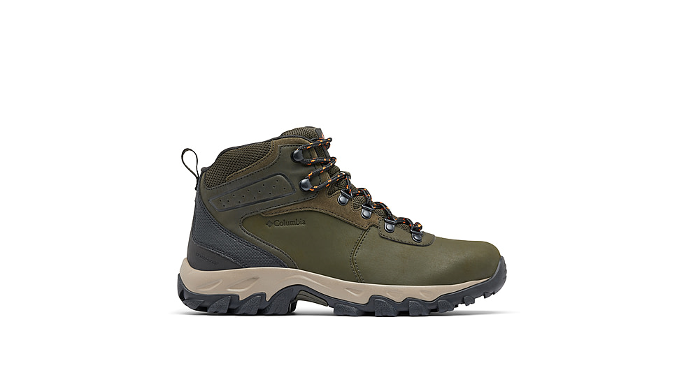 Columbia Newton Ridge Plus II Waterproof Hiking Boot - Mens, Deep Olive/Desert Sun, 10, 1594731-315-10
