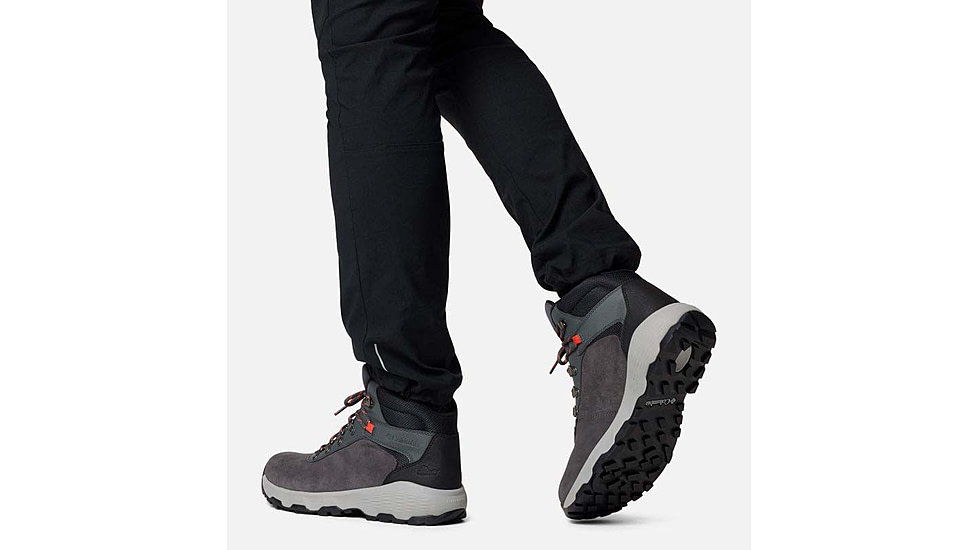 Columbia Newton Wander Boots - Mens, Dark Grey/Red Quartz, 10 US, 2109441-089-10