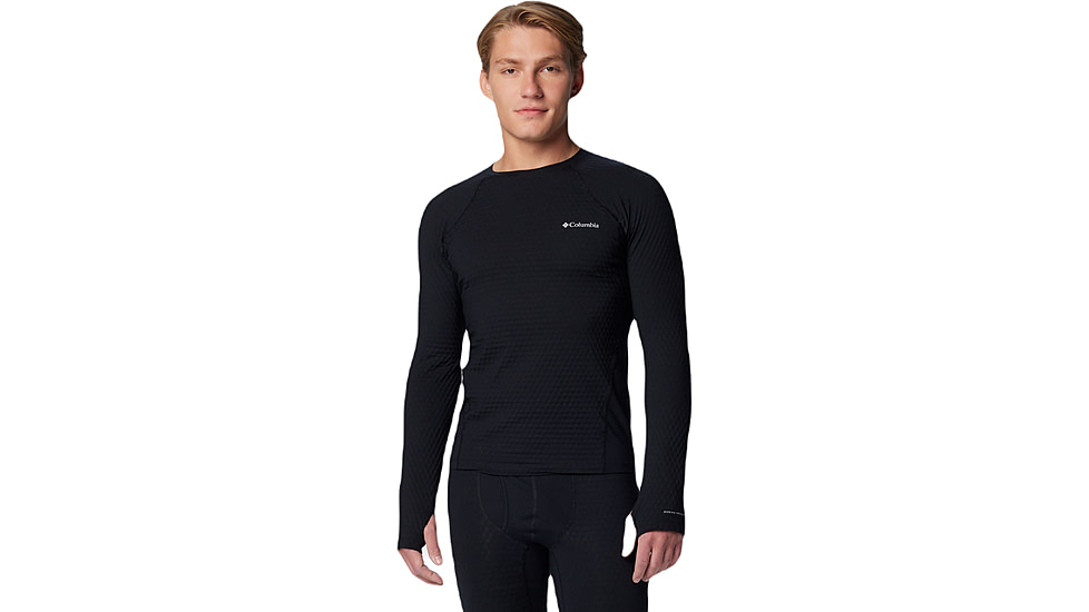 Columbia Omni-Heat Helix Baselayer Crew - Mens, Black, Small, 2095011010-S