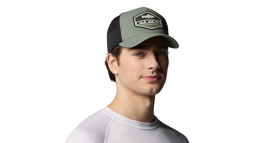 Columbia PFG Big Haul Snapback Ball Cap, Cypress/Black/Big Rig Bass, O/S, 2121331-316-O/S