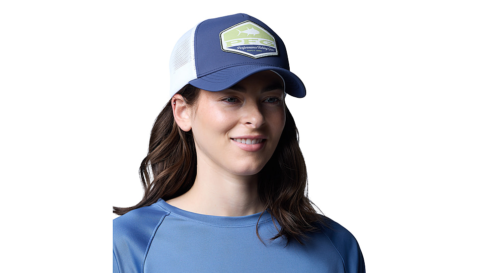 Columbia PFG Big Haul Snapback Ball Cap, Nocturnal/White/Big Rig Tuna, O/S, 2121331-466-O/S