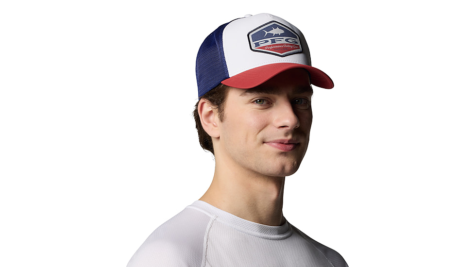 Columbia PFG Big Haul Snapback Ball Cap, White/Dusty Cr, O/S, 2121331-100-O/S