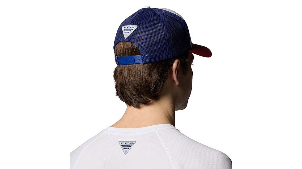 Columbia PFG Big Haul Snapback Ball Cap, White/Dusty Cr, O/S, 2121331-100-O/S