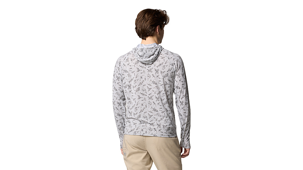 Columbia PFG Uncharted Hoodie - Mens, Cool Grey Huntf, L, 2070201-020-L