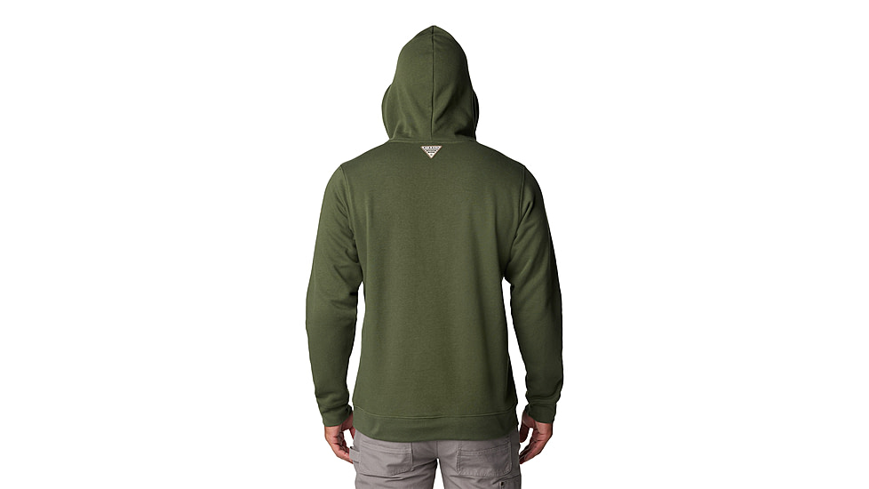 Columbia PHG Game Flag II Hoodie - Mens, Surplus Green/Sahara Duck Flag, Extra Large, 2013311347-XL