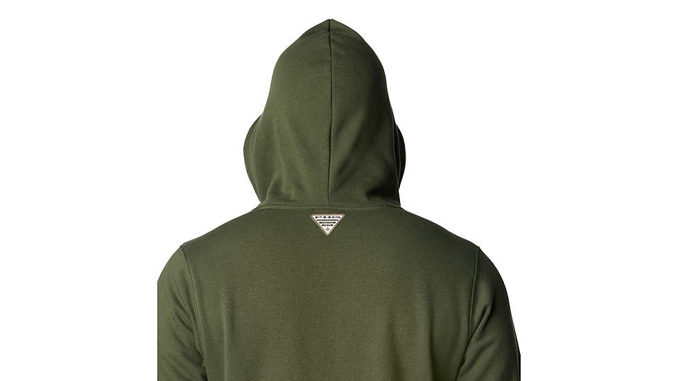 Columbia PHG Game Flag II Hoodie - Mens, Surplus Green/Sahara Duck Flag, Extra Large, 2013311347-XL