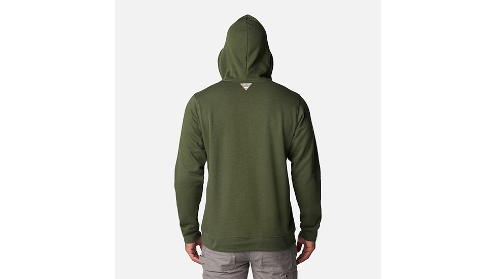 Columbia PHG Game Flag II Hoodie - Mens, Surplus Green/Sahara Duck Flag, Extra Large, 2013311347-XL