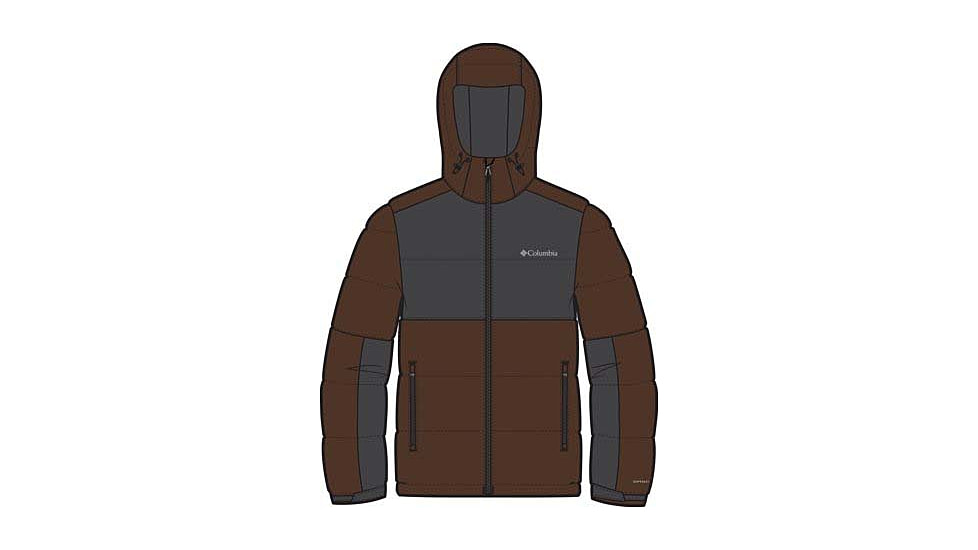 Columbia Pike Lake II Hooded Jacket - Mens, Tobacco/Black, Extra Large, 2050931-256-XL